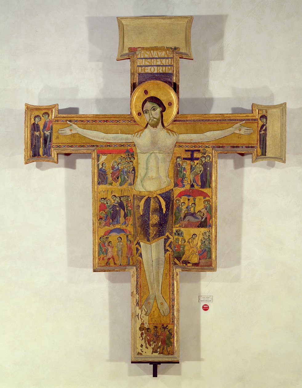 Crucificação, Escola Toscana, segunda metade do século XII de Italian School