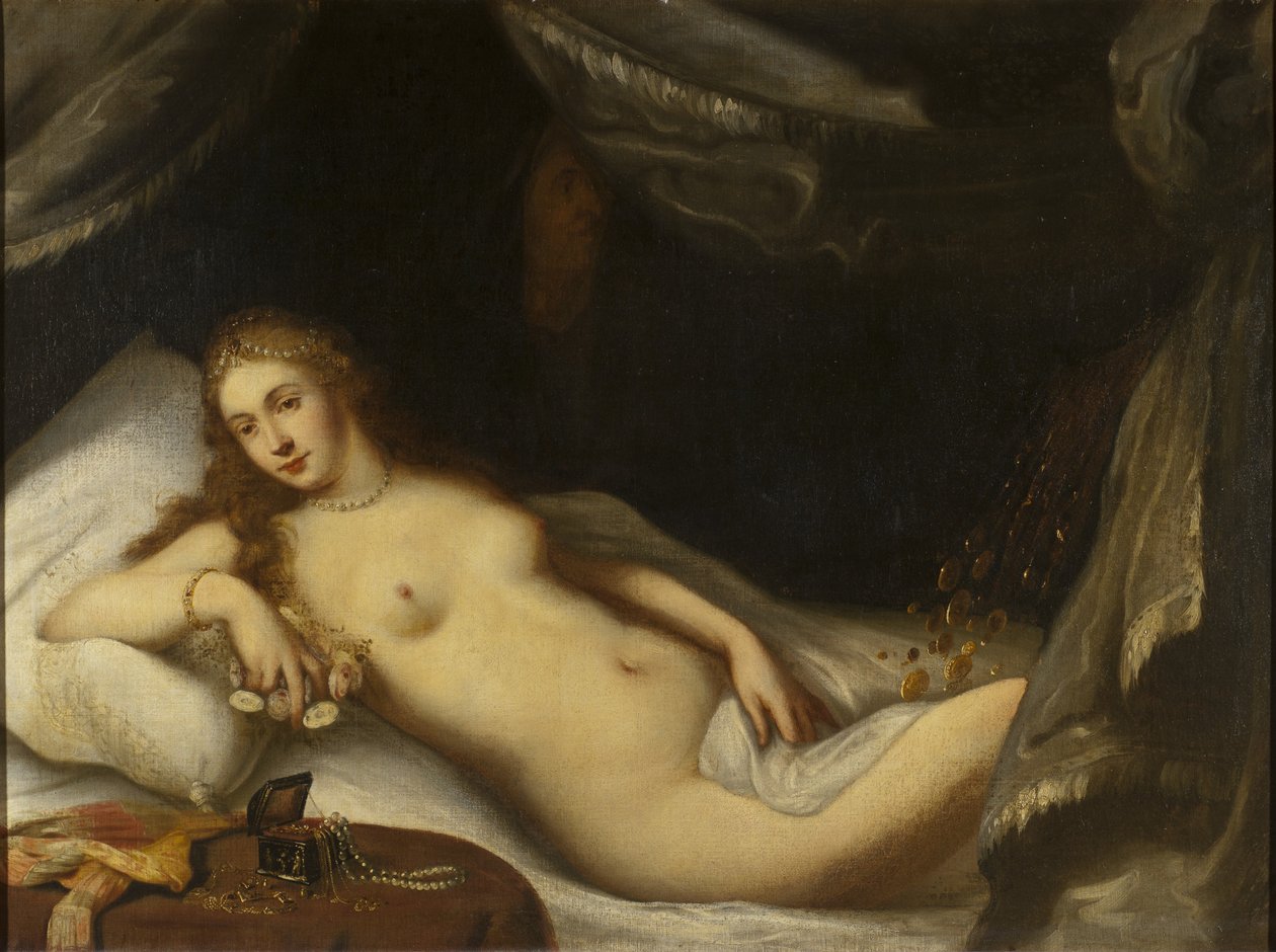Danaë e a chuva de ouro de Italian School