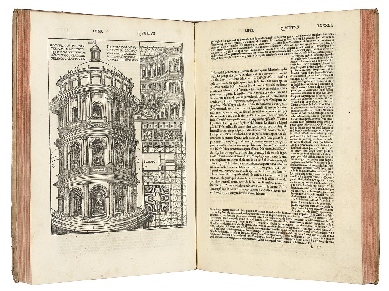 "Dez livros sobre arquitetura de Marcus Pollio Vitruvius de Italian School