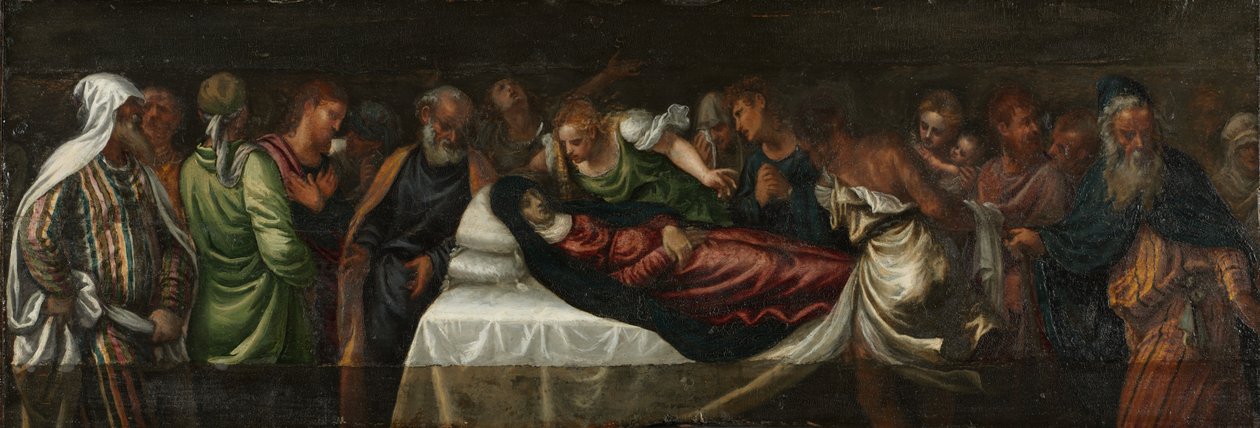 Morte da Virgem, meados do século XV (óleo sobre madeira) de Italian School