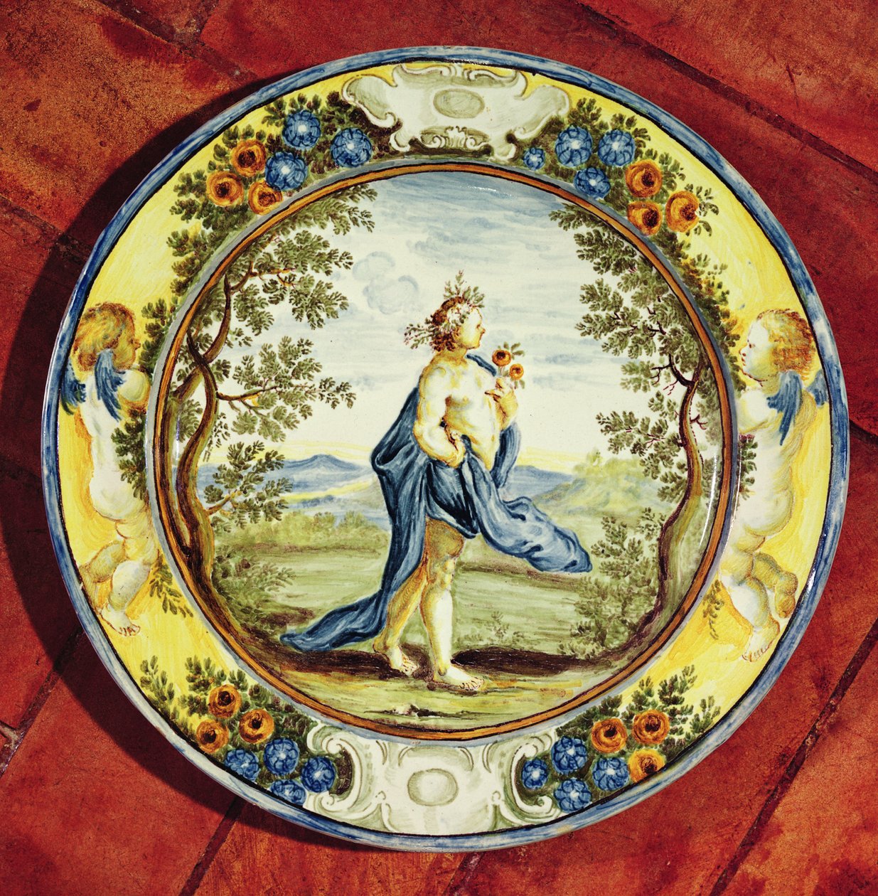 Prato decorado, de Urbino (cerâmica) de Italian School