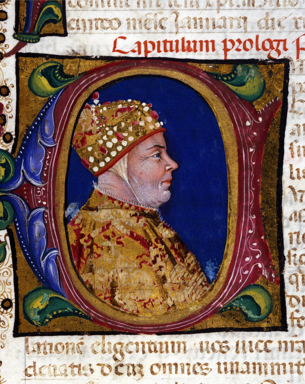 Doge Antonio Venier, retrato iluminado de 1382, de Italian School