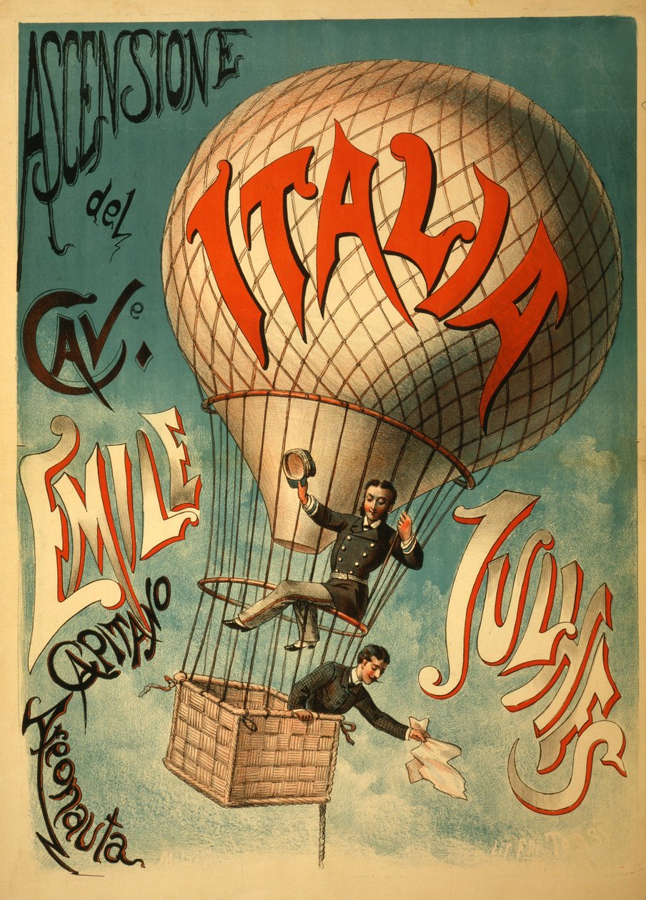 Emile Julhes, Aeronaut, c.1890 de Italian School