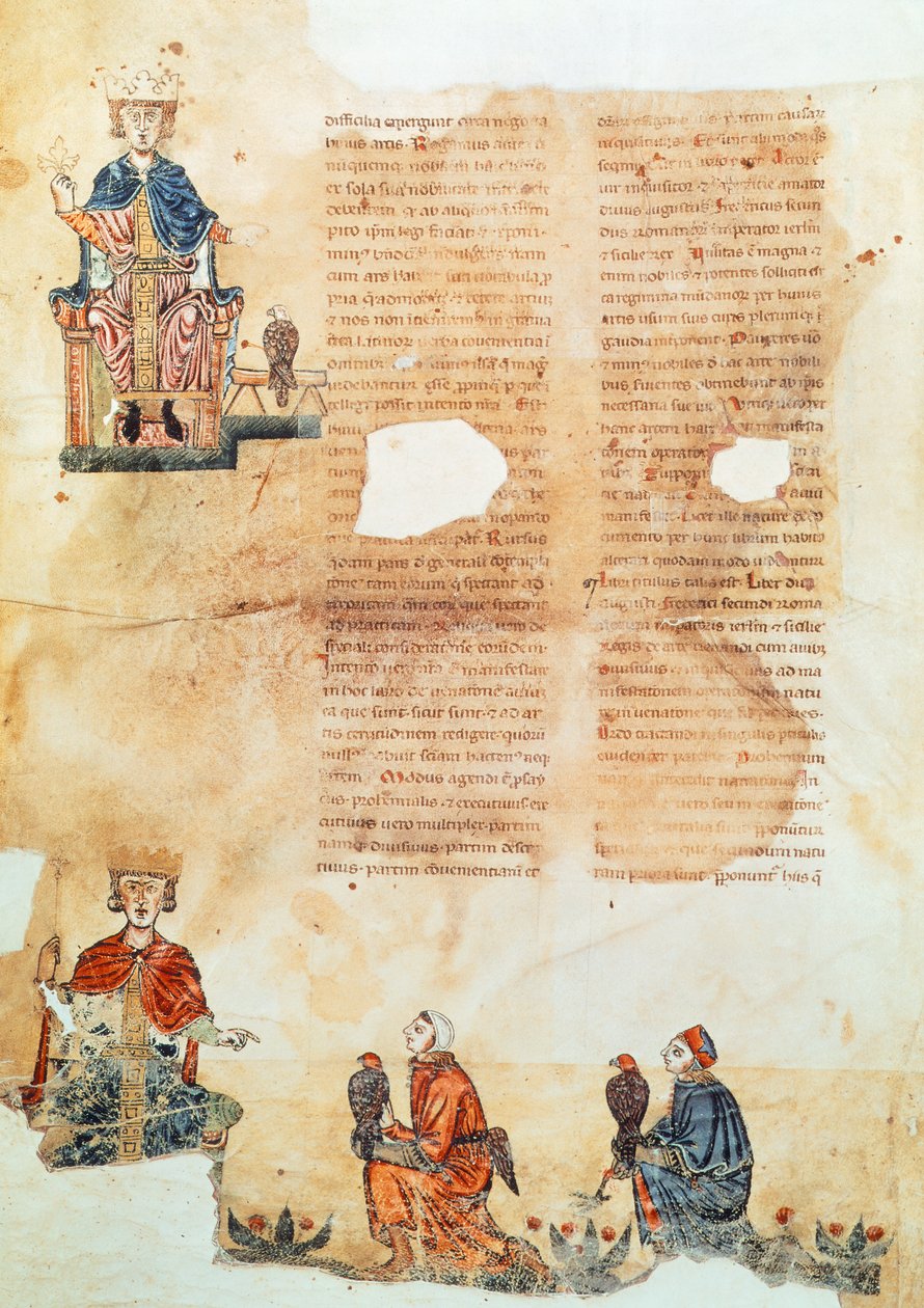 Imperador Frederick II de Hohenstaufend, ilustração de 