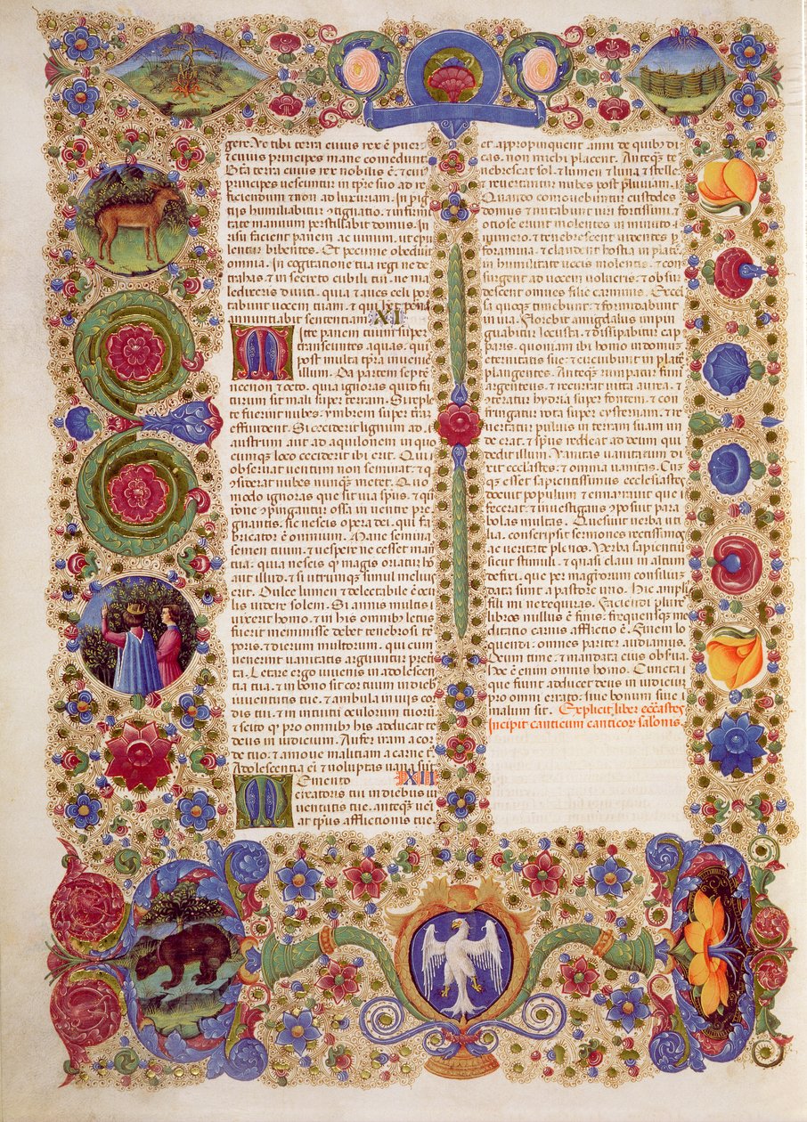 Fim do Livro de Salomão, da Bíblia Borso d
