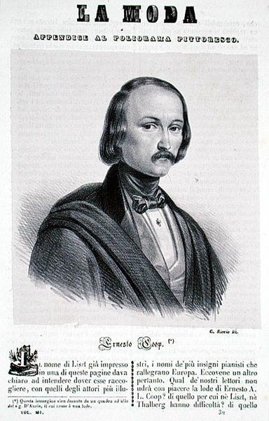Ernesto Coop, gravada por G. Riccio (litho) de Italian School