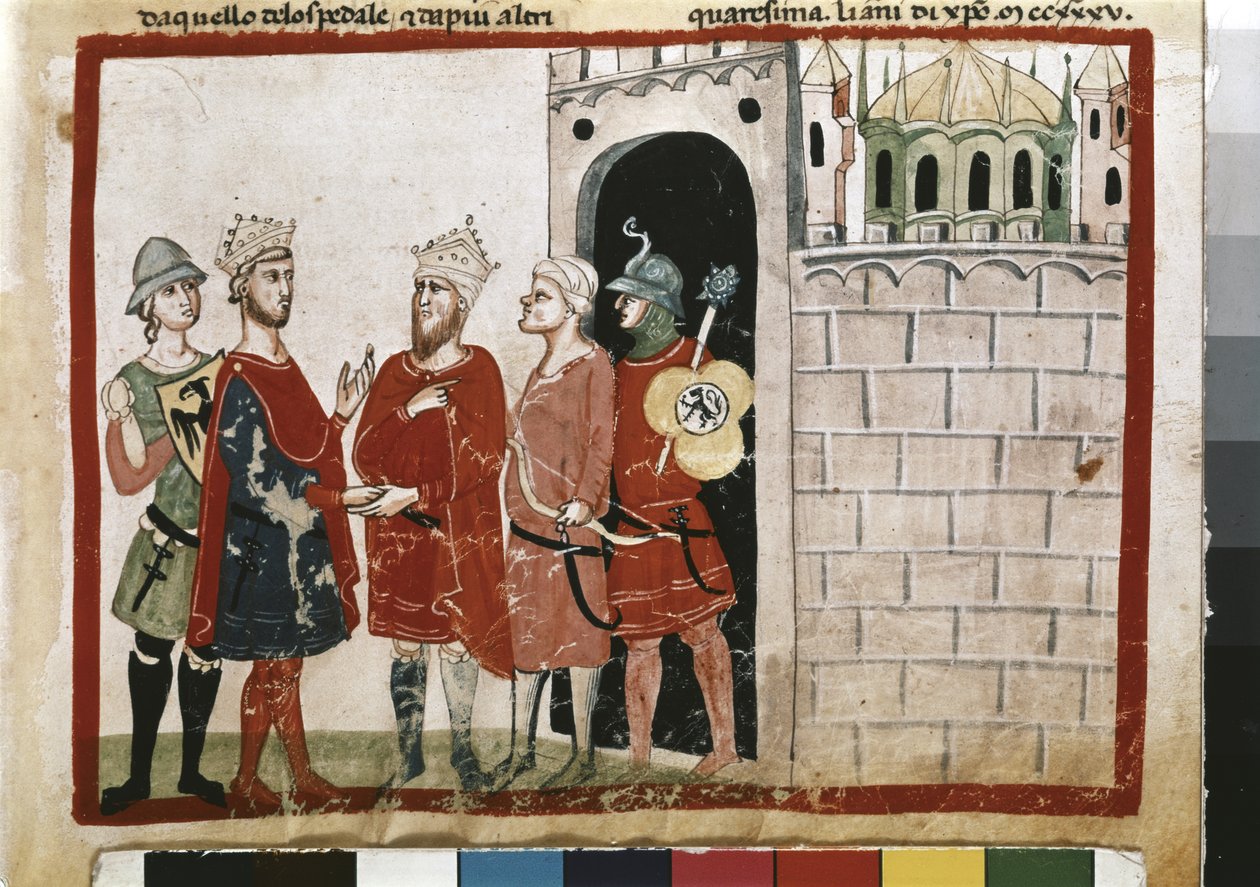 FRIEDRICH II: Frederico entra em Jerusalém de Italian School