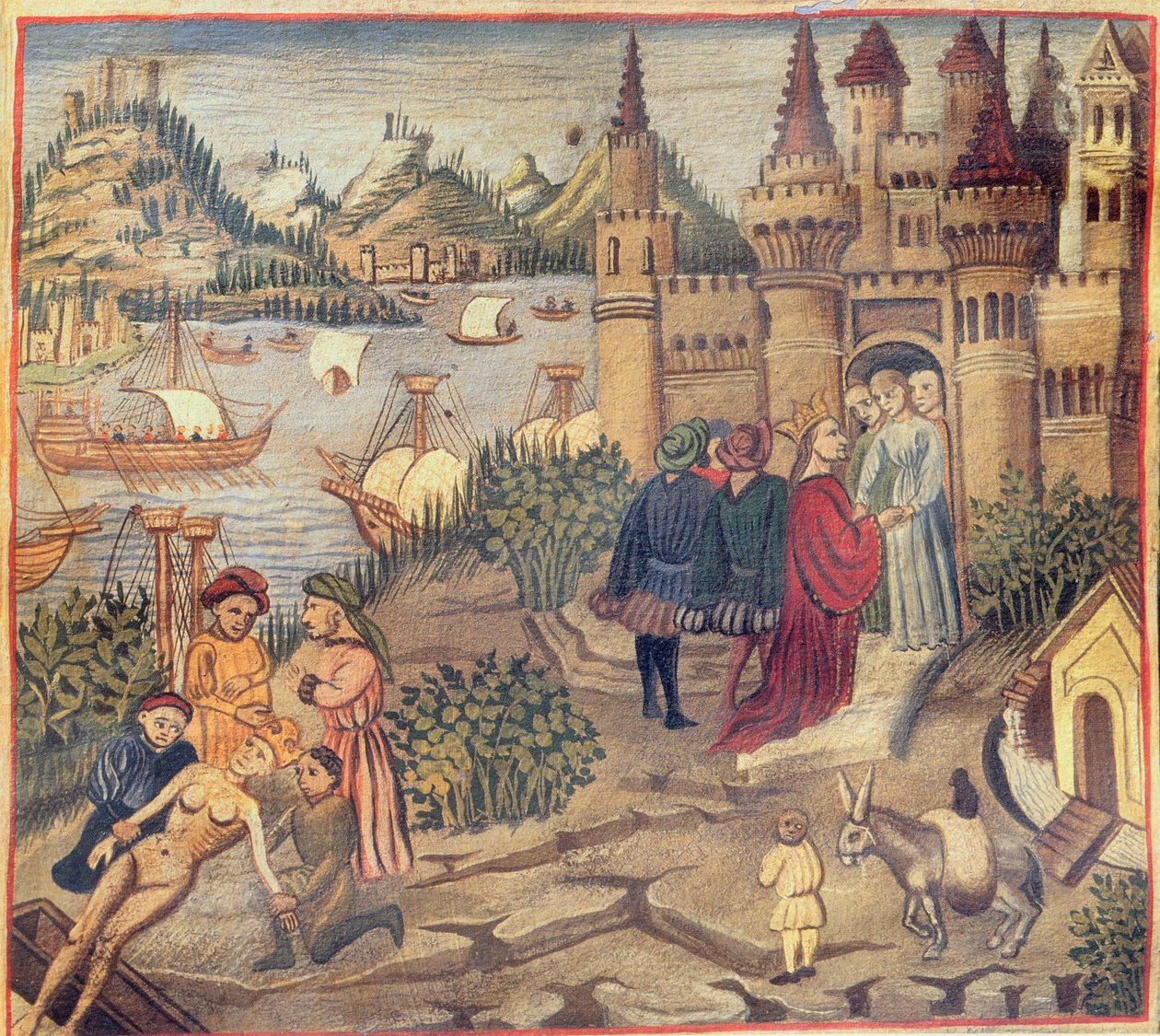 Fac-símile da Escola de Salerno, do Cânon de Medicina de Avicena (Ibn Sina) (980-1037) de Italian School