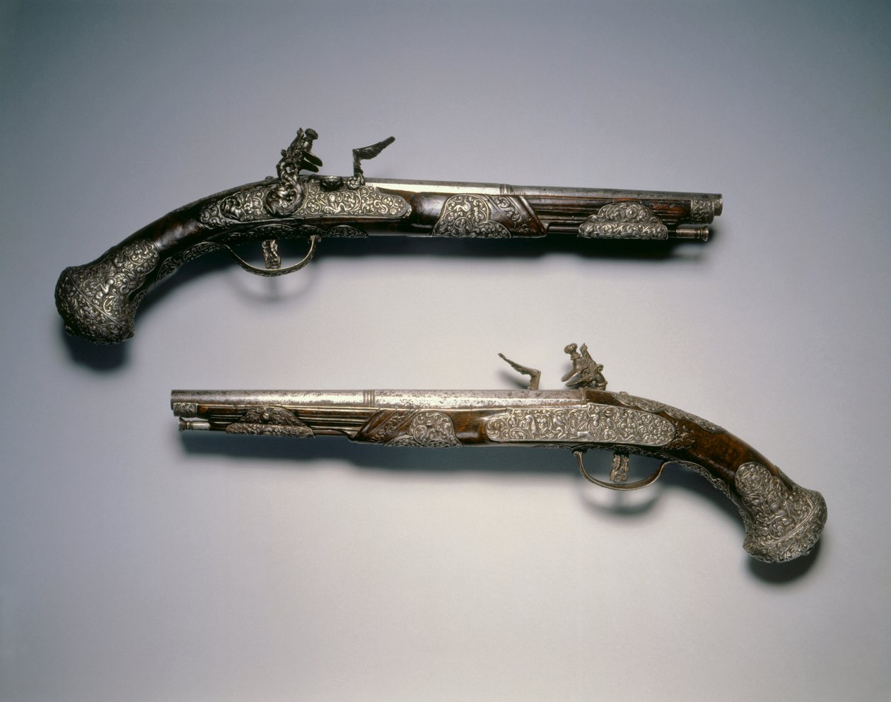 Pistolas Flintlock, Brescia, c.1670 de Italian School