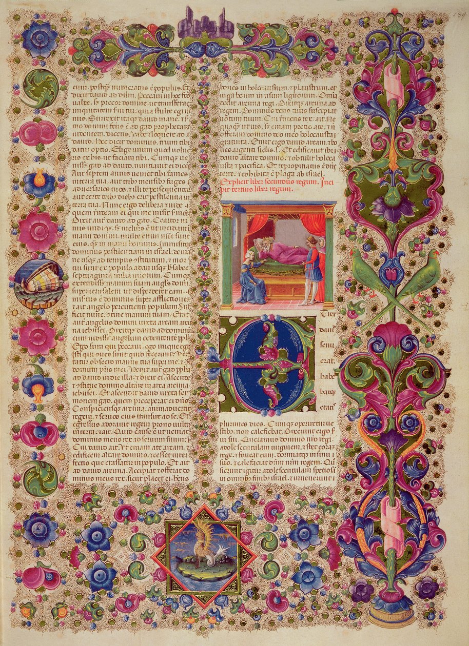 Fol.139r O Terceiro Livro dos Reis, da Bíblia de Borso d