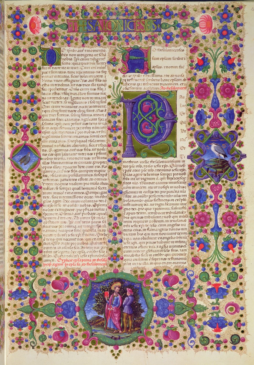 Fol.207r Segunda Carta de São Paulo aos Tessalonicenses, da Bíblia Borso d