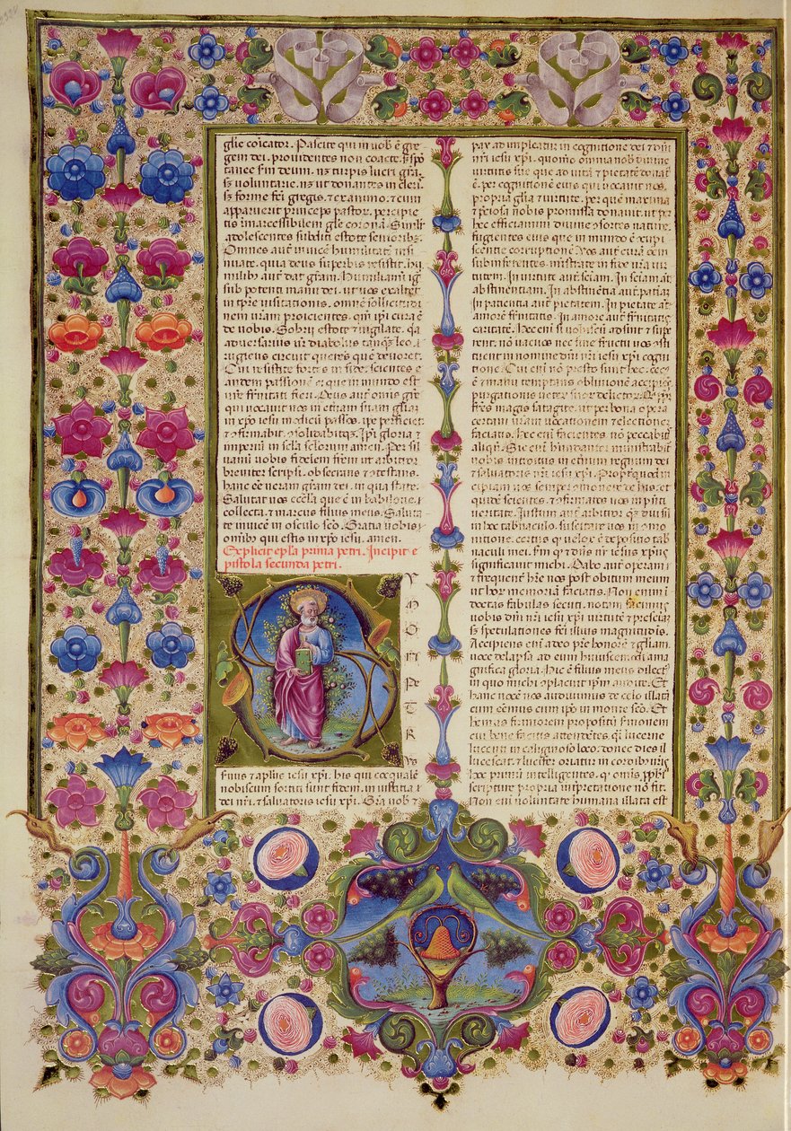 Fol.232v Segunda Carta de São Paulo aos Apóstolos, da Bíblia Borso d