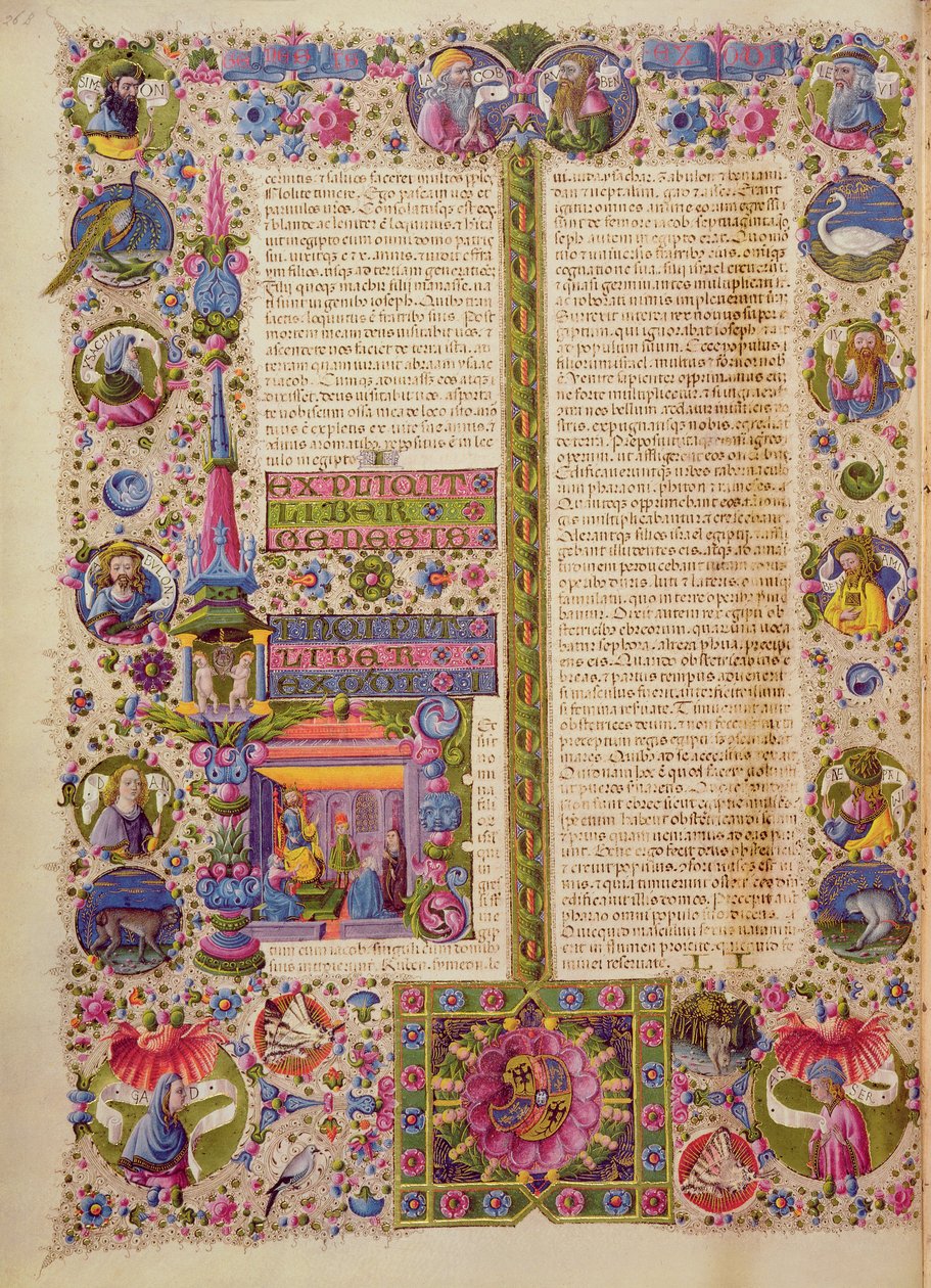Fol.26v O Livro do Êxodo, da Bíblia Borso d