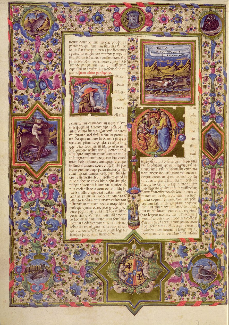 Fol.280r Abertura do Capítulo do Ecclesiasticus, da Bíblia de Borso d