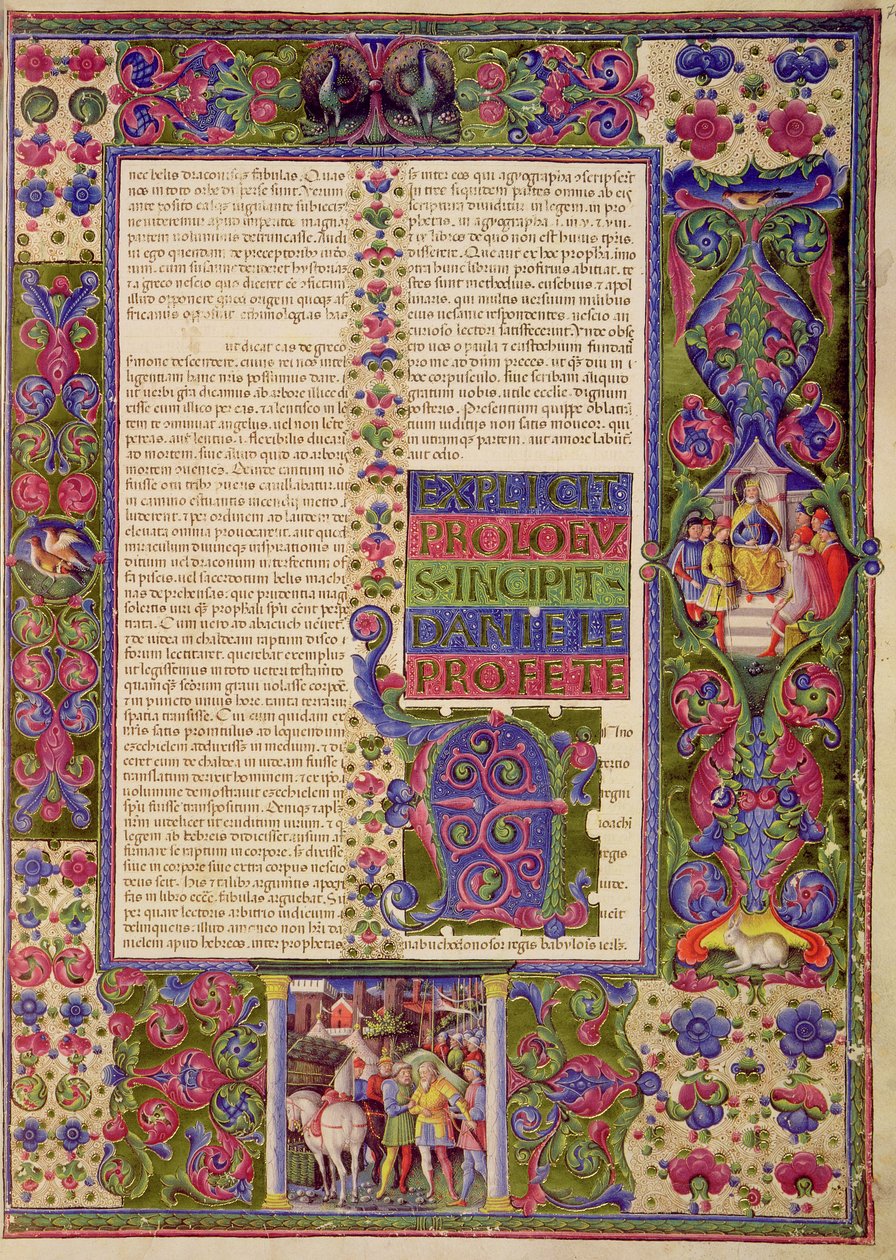 Fol.78r Abertura ao Livro do Profeta Daniel, da Bíblia de Borso d