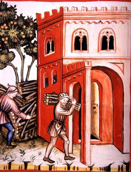 Fol.97v Loja de Inverno, ilustração de 