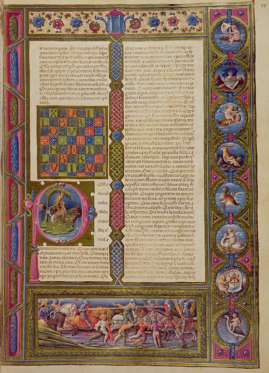 Fol.99r Palavras de abertura do Livro do Judaico, da Bíblia Borso d