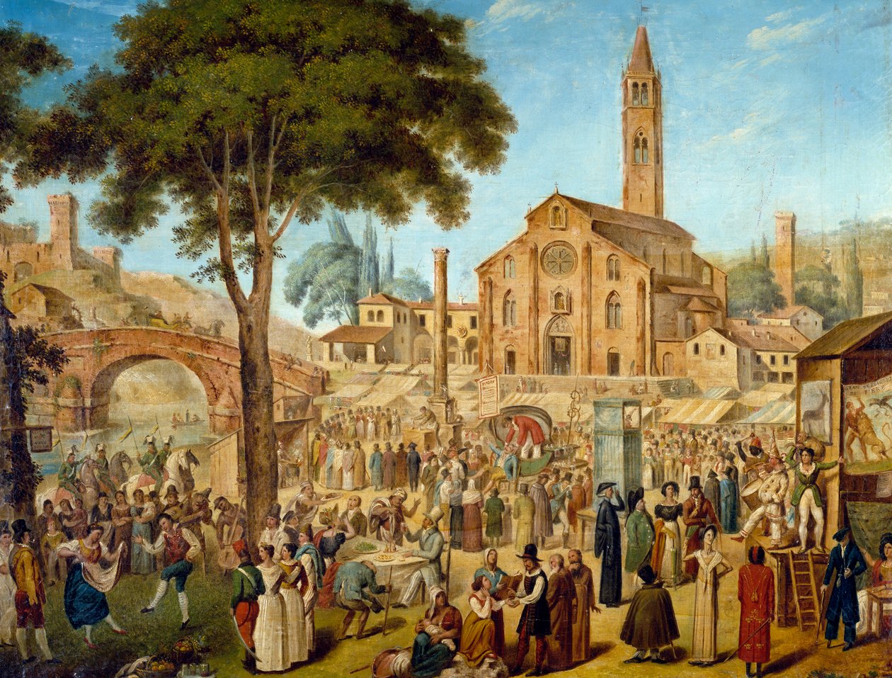 Festival folclórico em Lodi Vecchio, Itália de Italian School