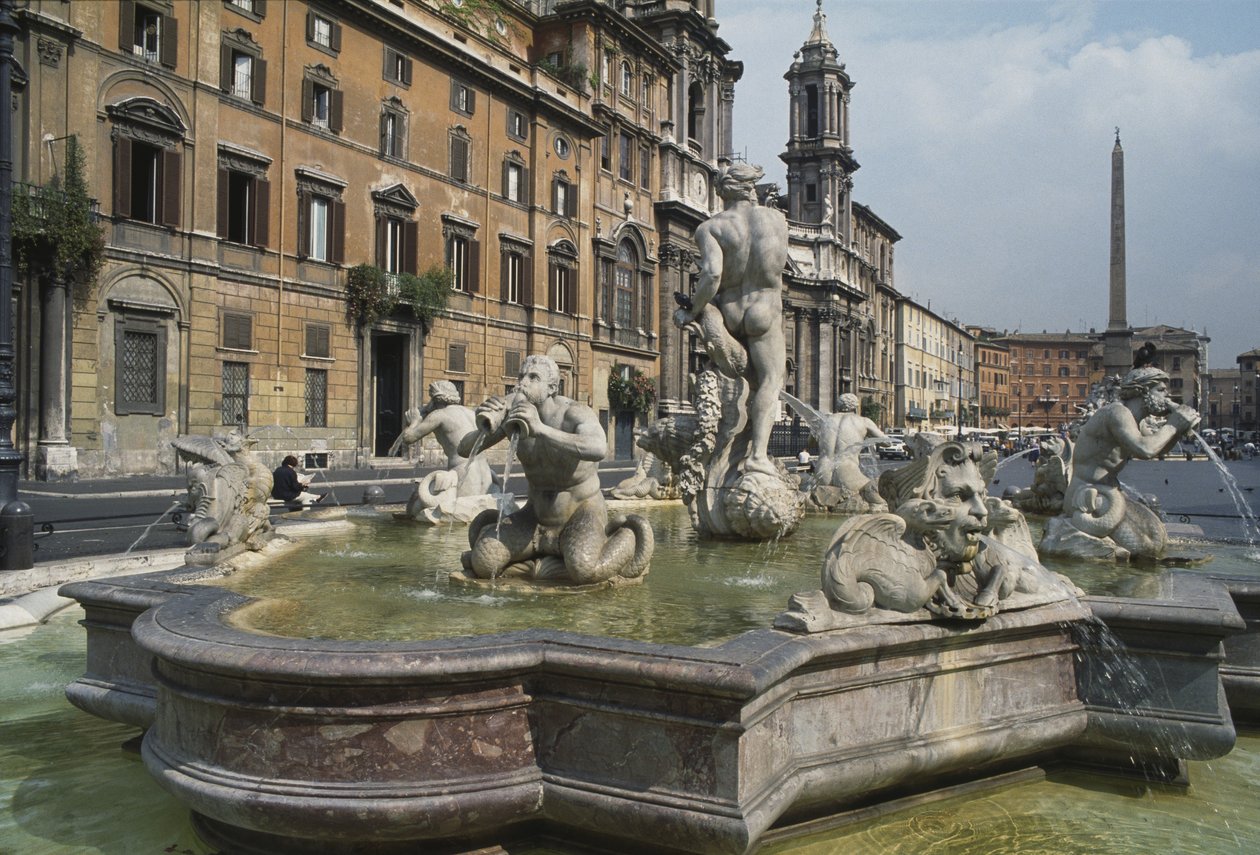 Fontana del Moro, 1653 de Italian School