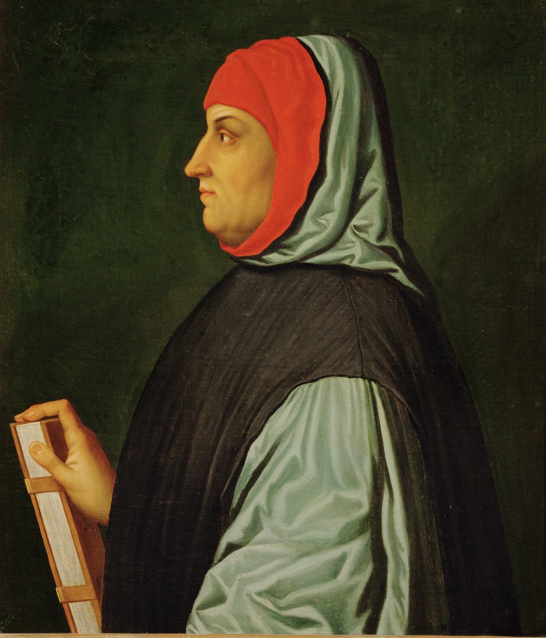 Francesco Petrarca, poeta, escritor e humanista, que imortalizou a sua amada Laura numa série de sonetos Il Canzoniere ... de Italian School