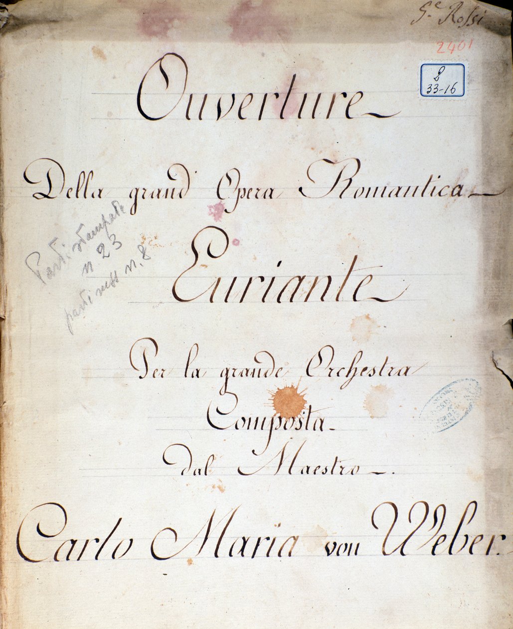 Frontispício da ópera 