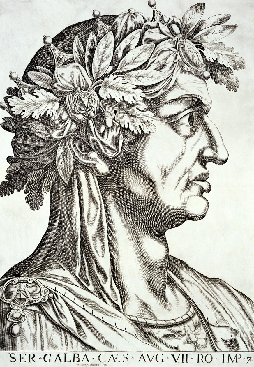 Galba (3 BC-69 AD), 1596 de Italian School