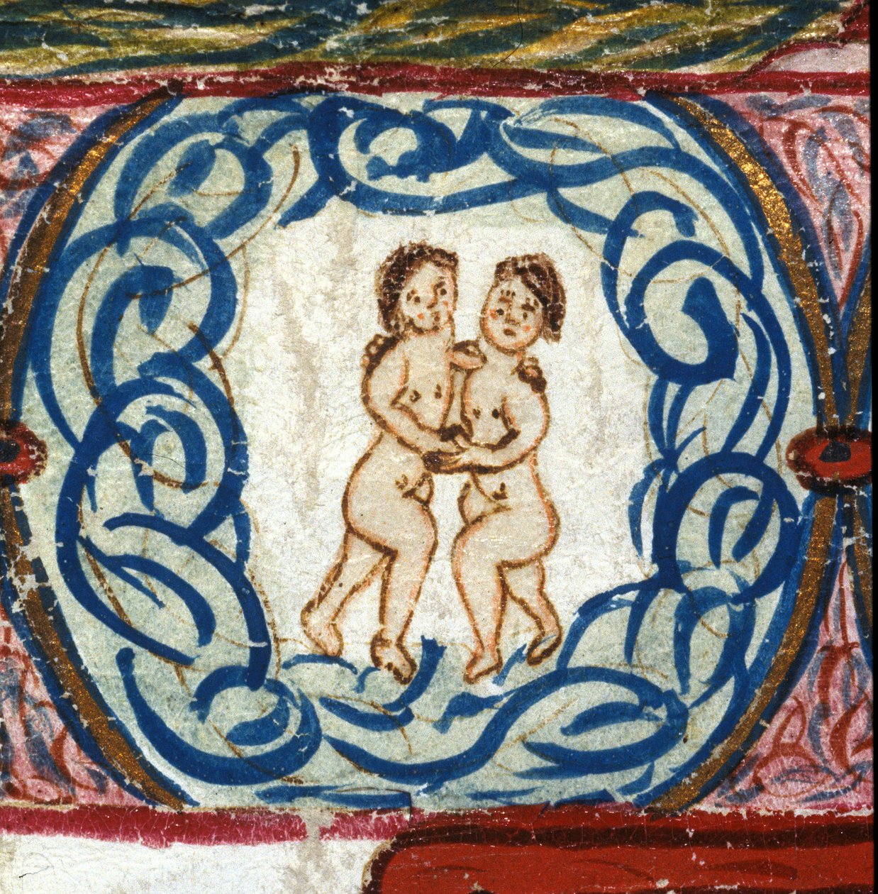 Signo de Gêmeos. Horóscopo italiano datado de meados do século XV. de Italian School