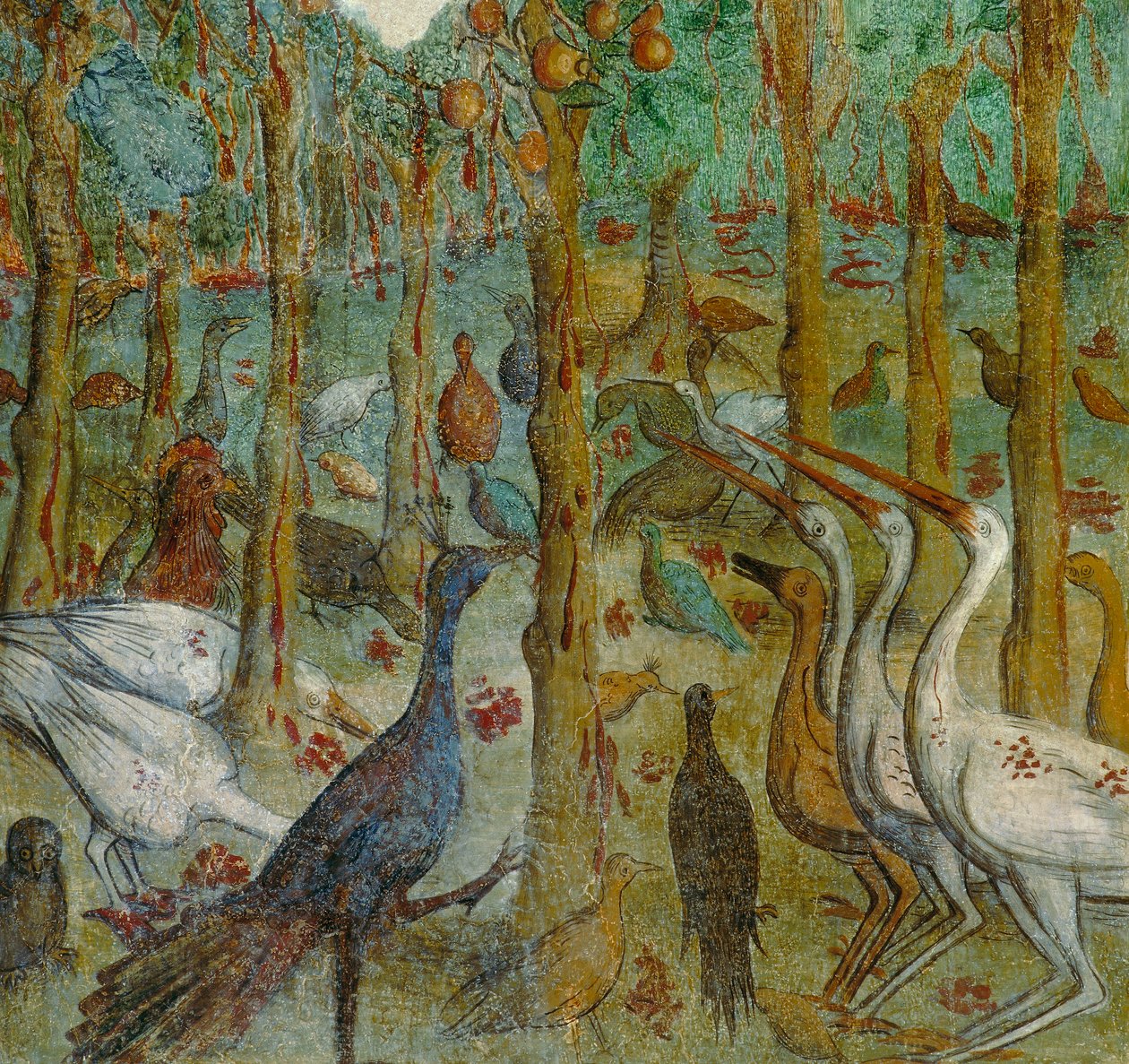 Gli alberi suderanno sangue, (As árvores suam sangue), detalhe da Revelação de João de Italian School