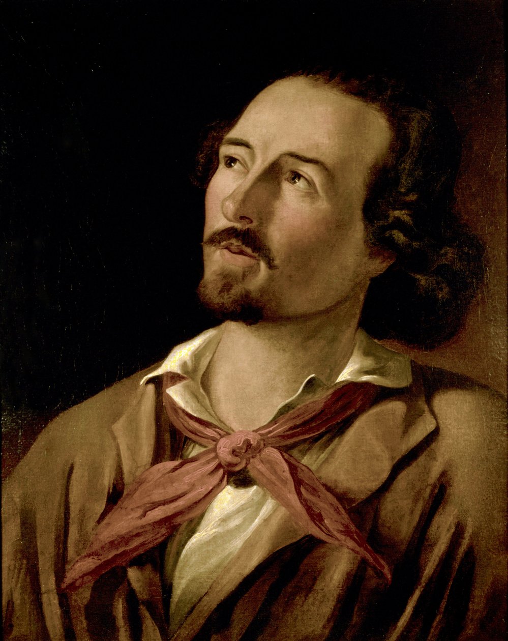 Goffredo Mameli (1827-1849) poeta e patriota do Risorgimento italiano. Pintura anônima do século XIX. Museo del Risorgimento Milano de Italian School