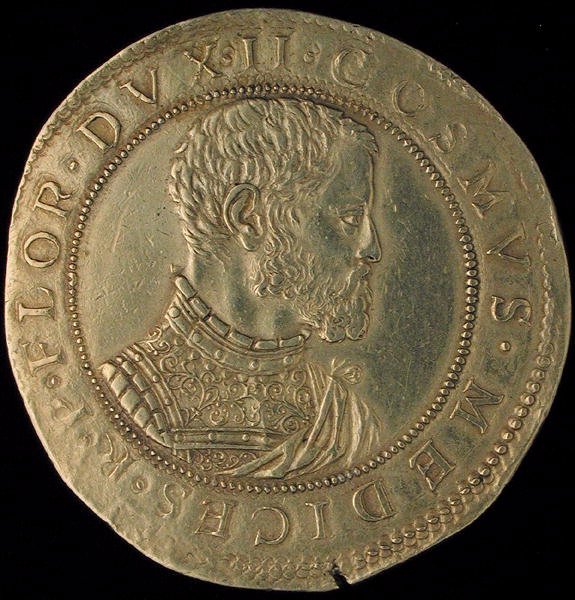 Placa de ouro pertencente a Cosimo I (1519-74) de