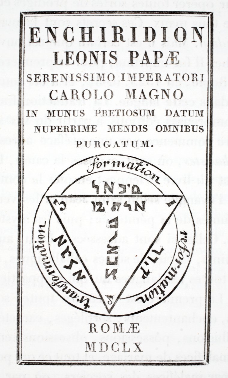 Grimório do Papa Leão III de Italian School