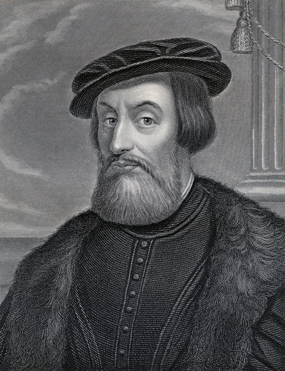 Hernan Cortes, gravado por William Holl, c.1830s de Italian School