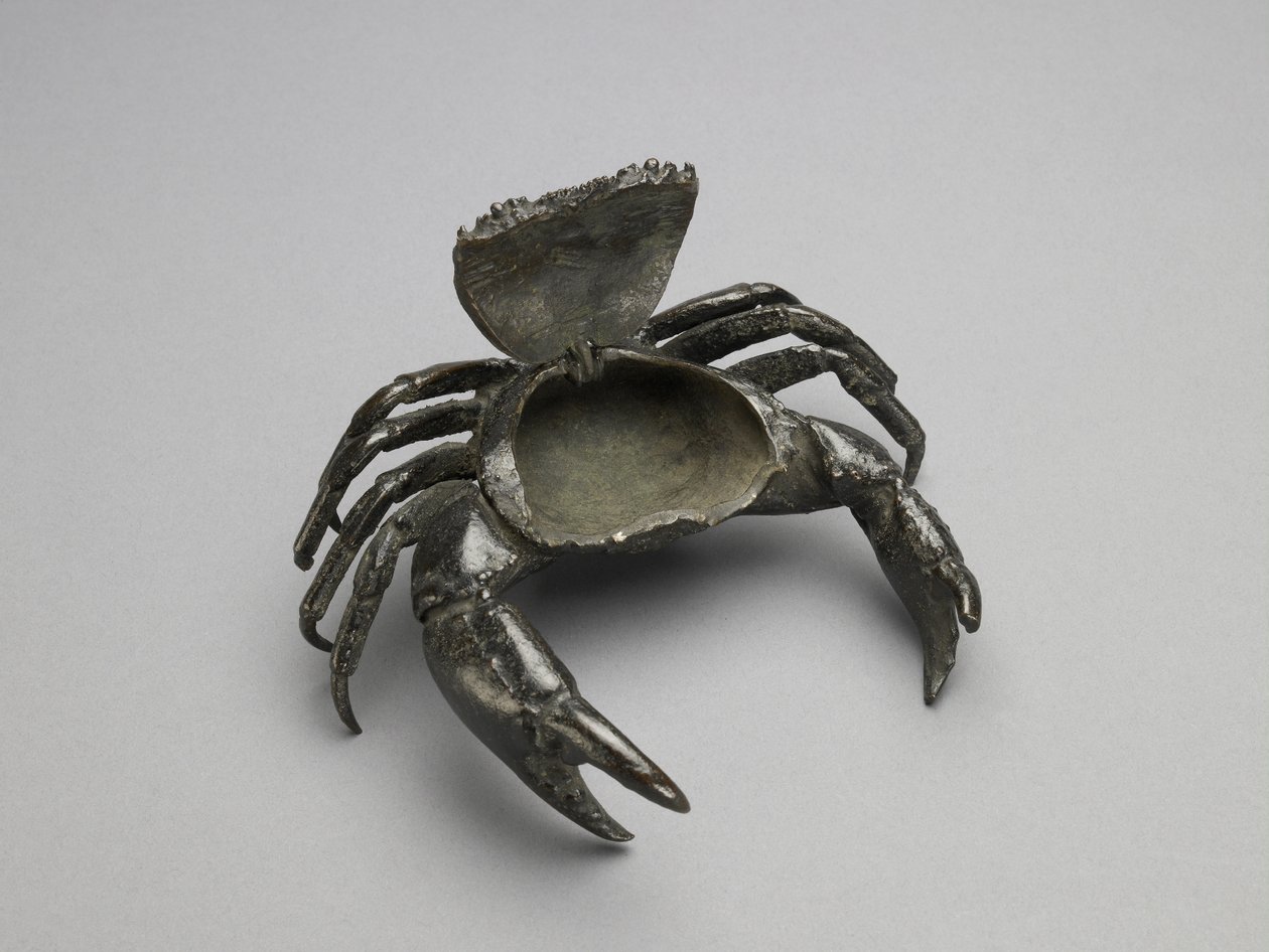 Tinteiro em forma de caranguejo, c. 1560 (bronze) de Italian School