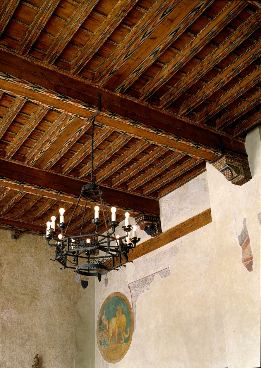 Vista interior da Câmara Municipal (palazzo degli Anziani) de Italian School