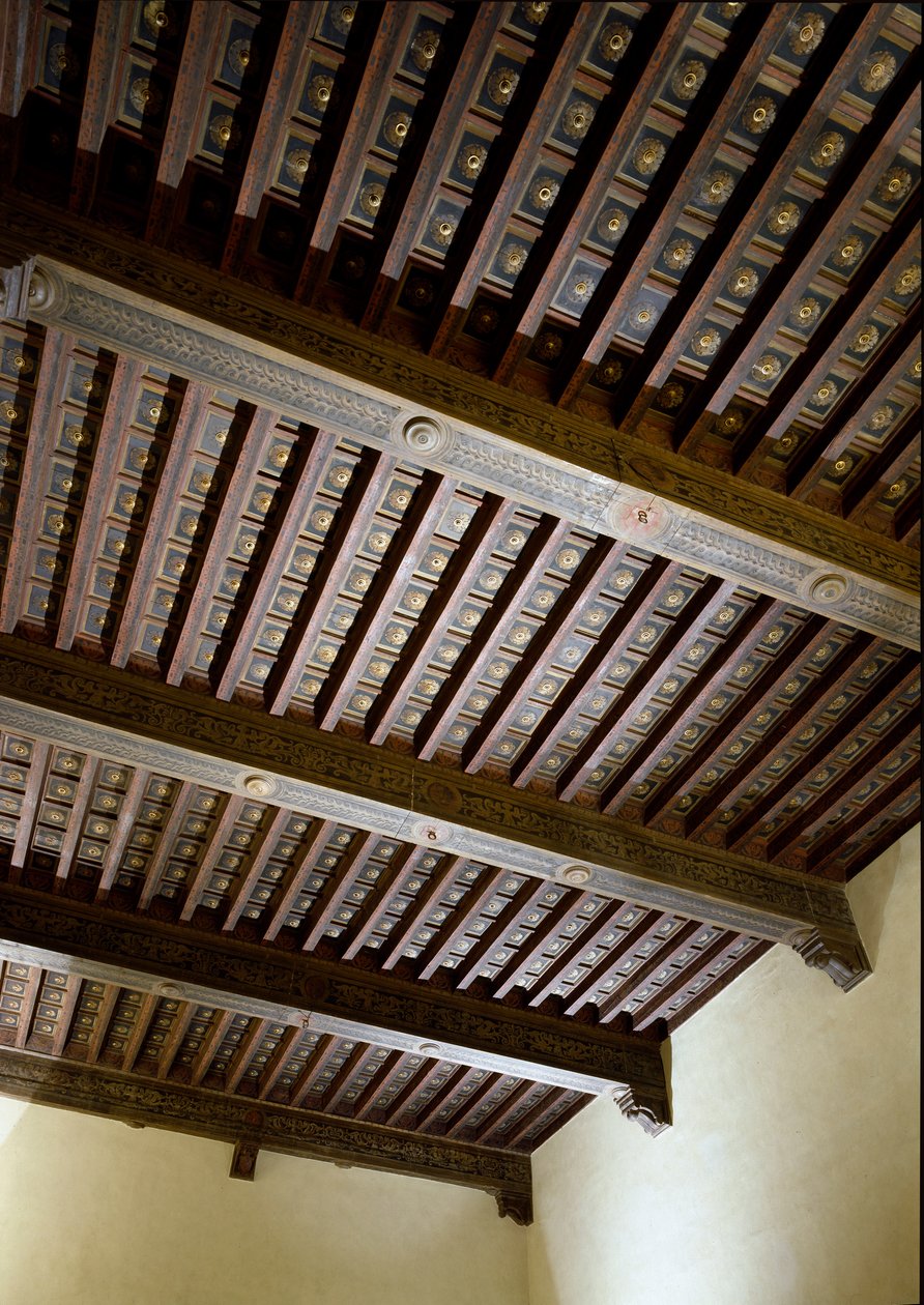 Vista interior da Câmara Municipal (palazzo degli Anziani) de Italian School