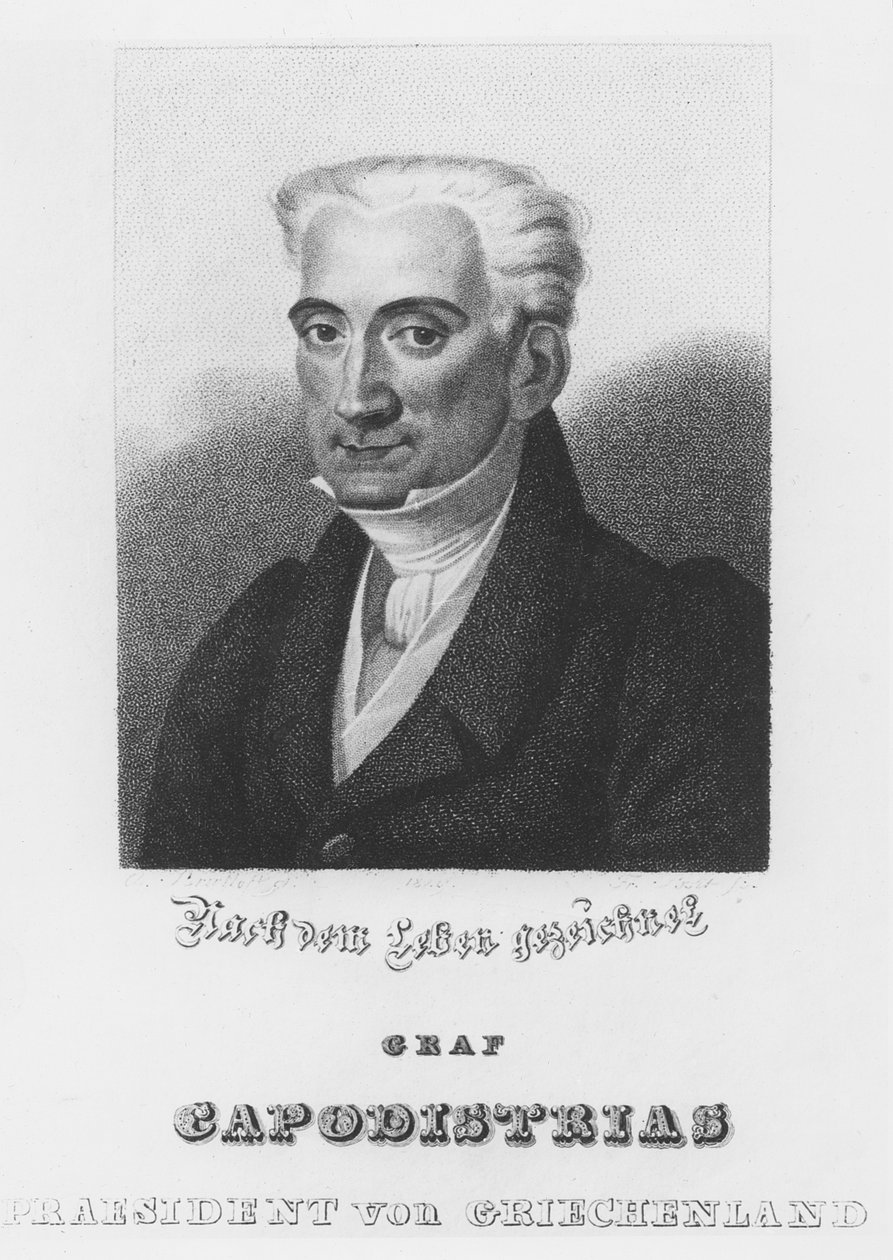 Ioannis Kapodistrias (gravura) de Italian School