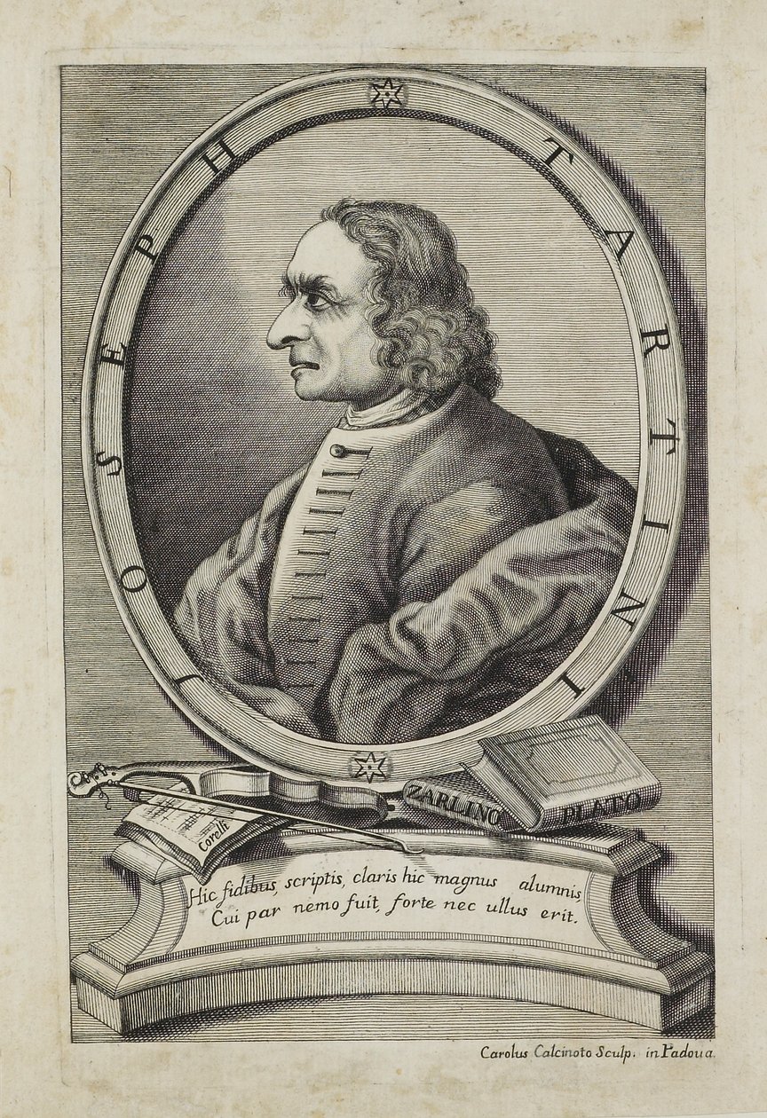 Joseph Tartini, gravado por Carlo Calcinotto (fl.1763), c.1763 de Italian School