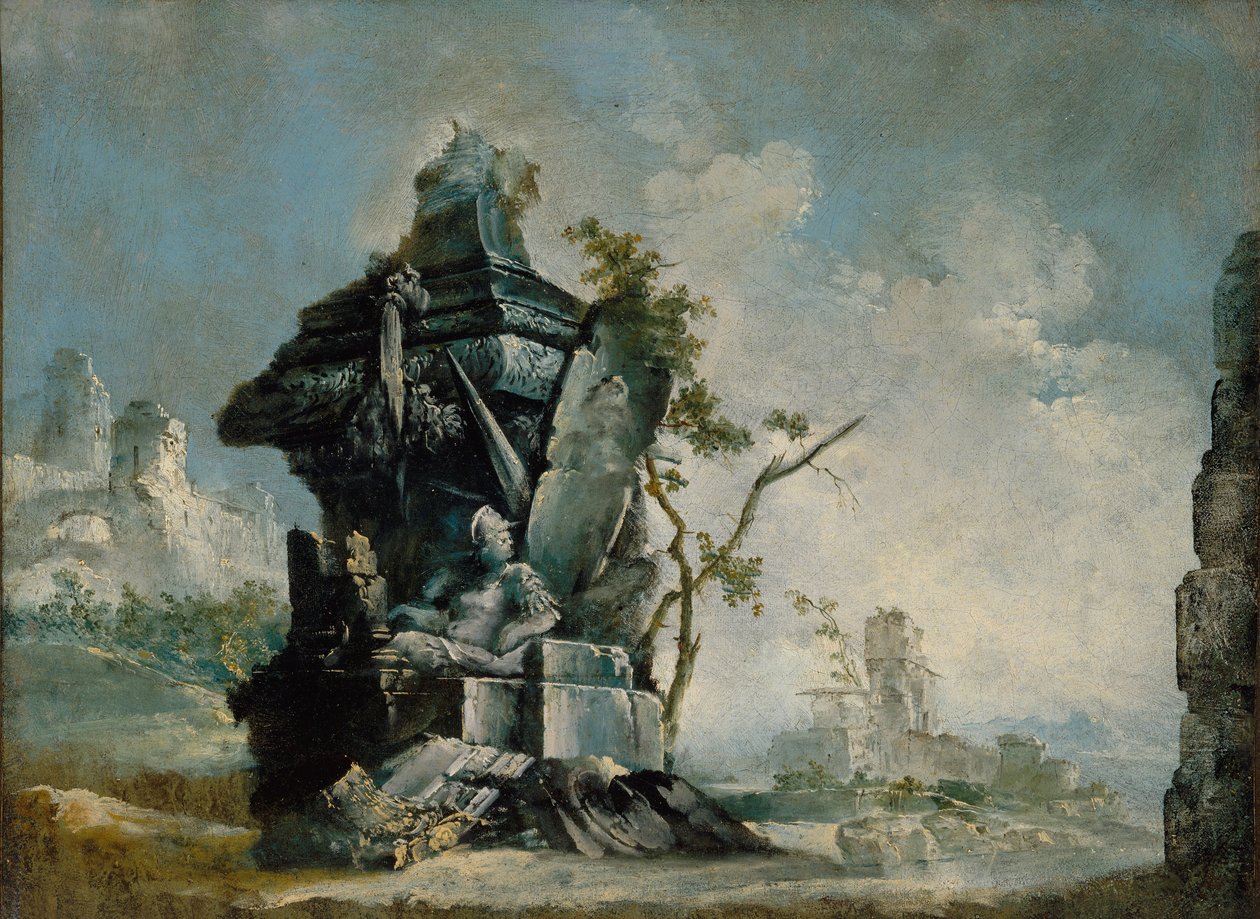Paisagem (capricho) c.1780 de Italian School