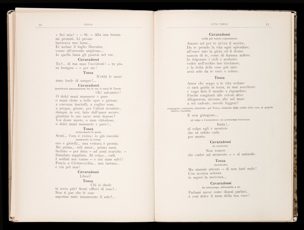 Libretto de Tosca por Giacomo Puccini, Edição Ricordi, Itália de Italian School