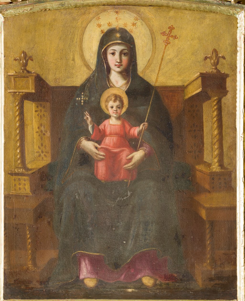 Nossa Senhora Entronizada com o Menino de Italian School