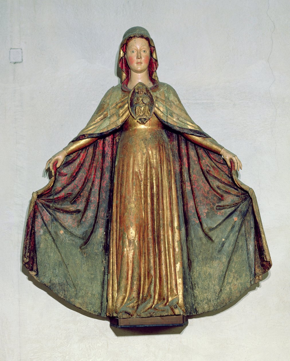 Madonna of Mercy (madeira pintada) de Italian School