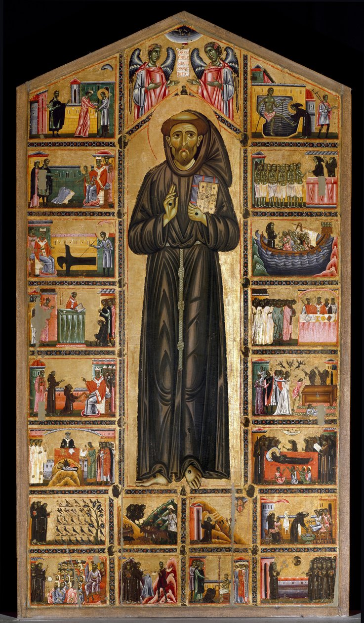 Mestre (Maestro) del San Francesco Bardi. Escola florentina da primeira metade do século XIII. Altar de San Francesco d