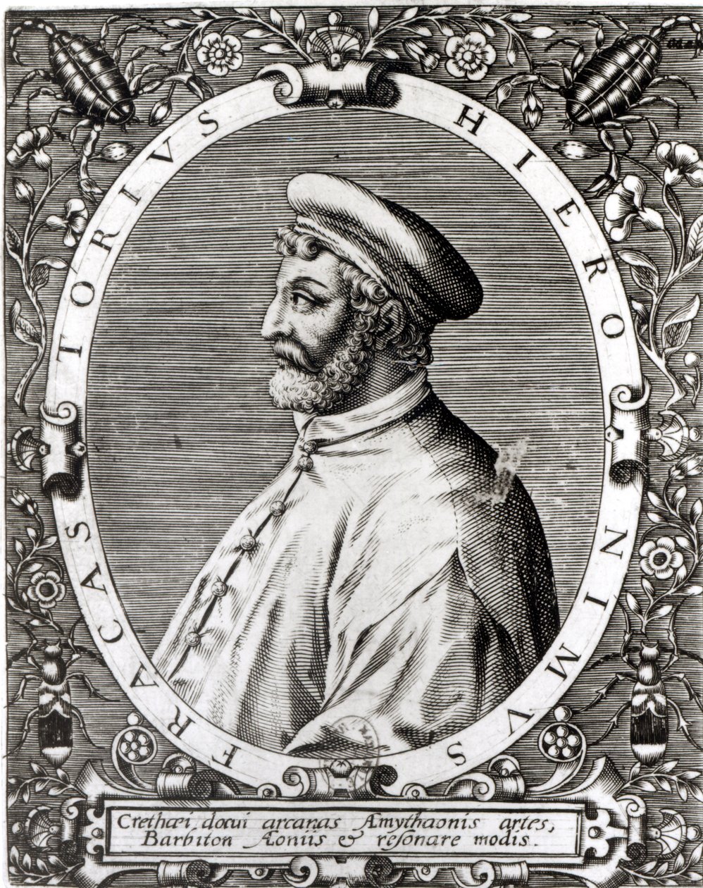 Retrato de medalhão de Girolamo Fracastoro (1483-1553) de Italian School