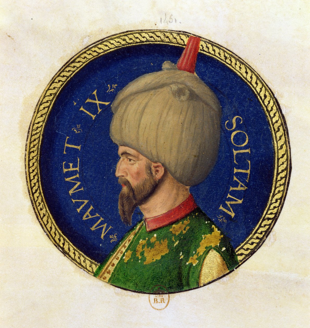 Mehmed II (1432-81) chamado Fatih, o Conquistador de Italian School