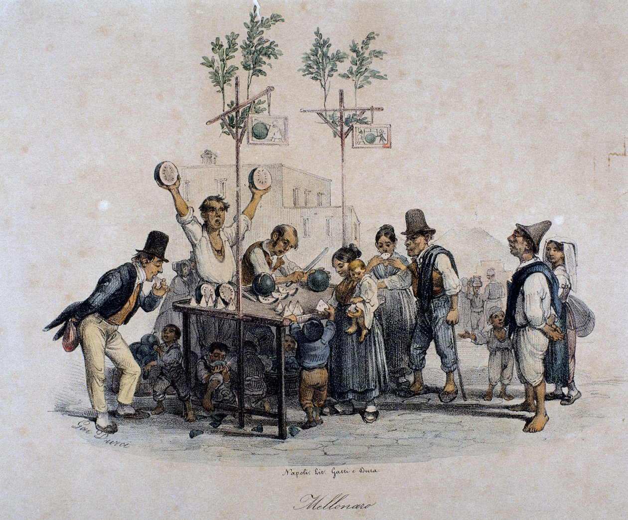 Melon seller, Itália de Italian School