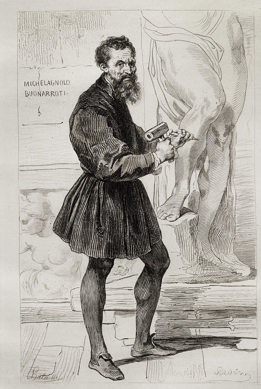 Escultor Michelangelo Buonarroti de Italian School