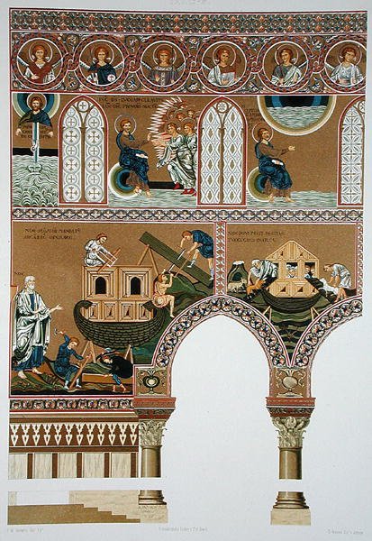 Mosaicos da nave de Monreale de Italian School