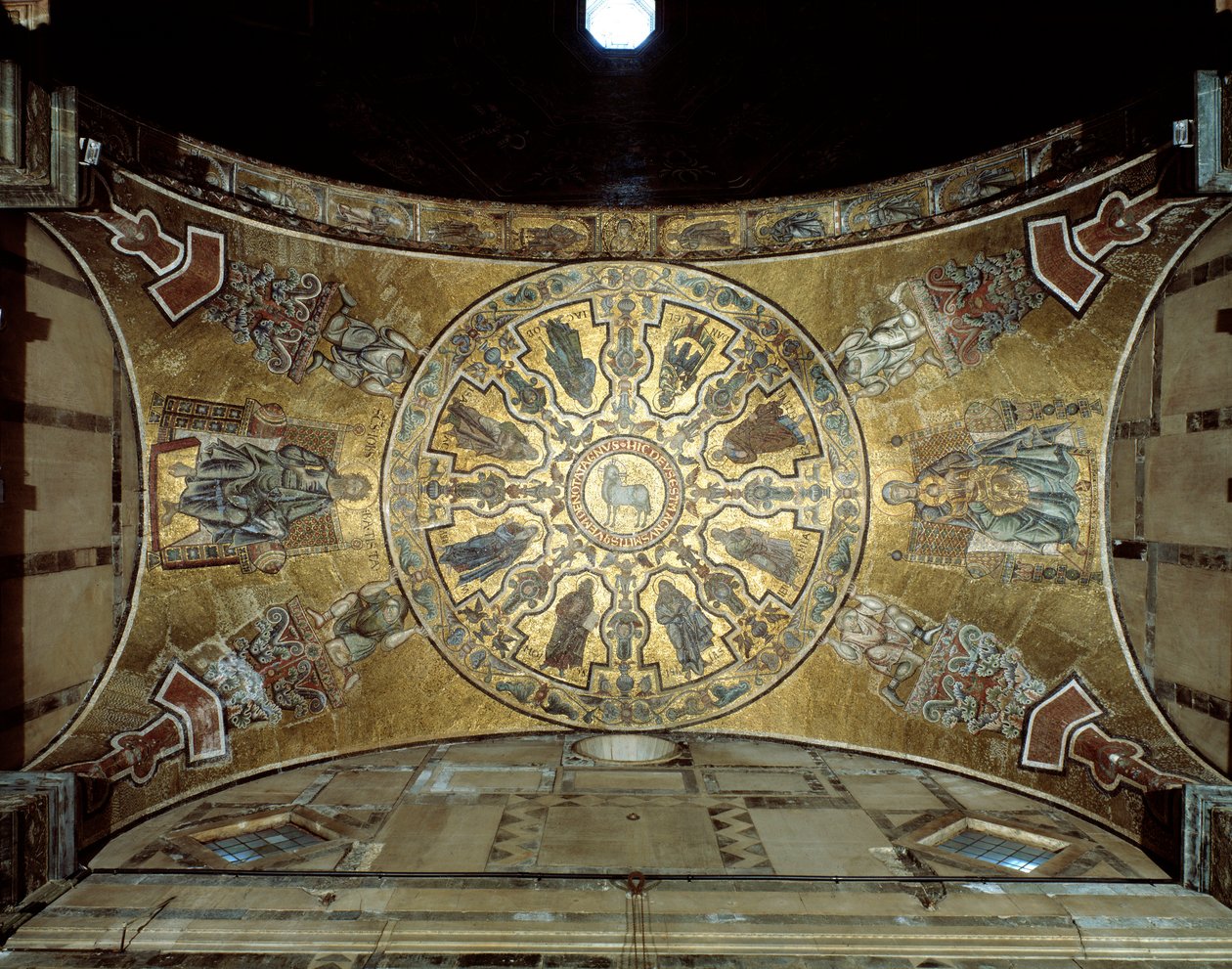 Mosaicos da abóbada da Scarsella, depois de 1202 de Italian School