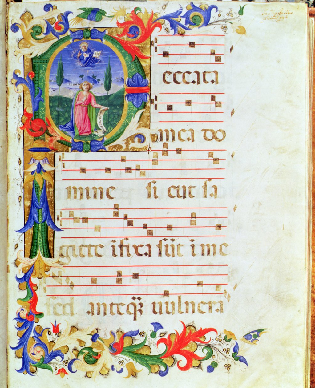 Ms 577 f.1 Historiated 