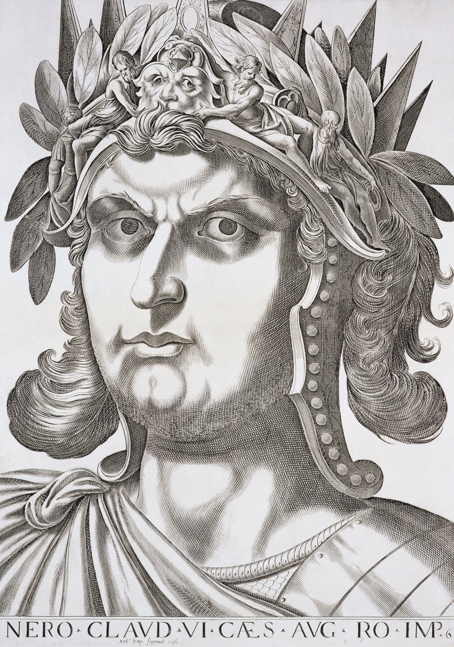 Nero (37-68 AD), 1596 de Italian School